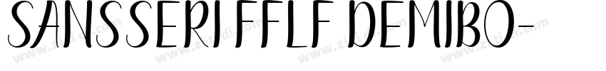 SansSeri fFLF Demibo字体转换